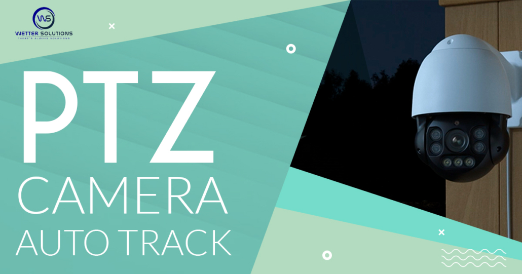 PTZ camera auto tracks